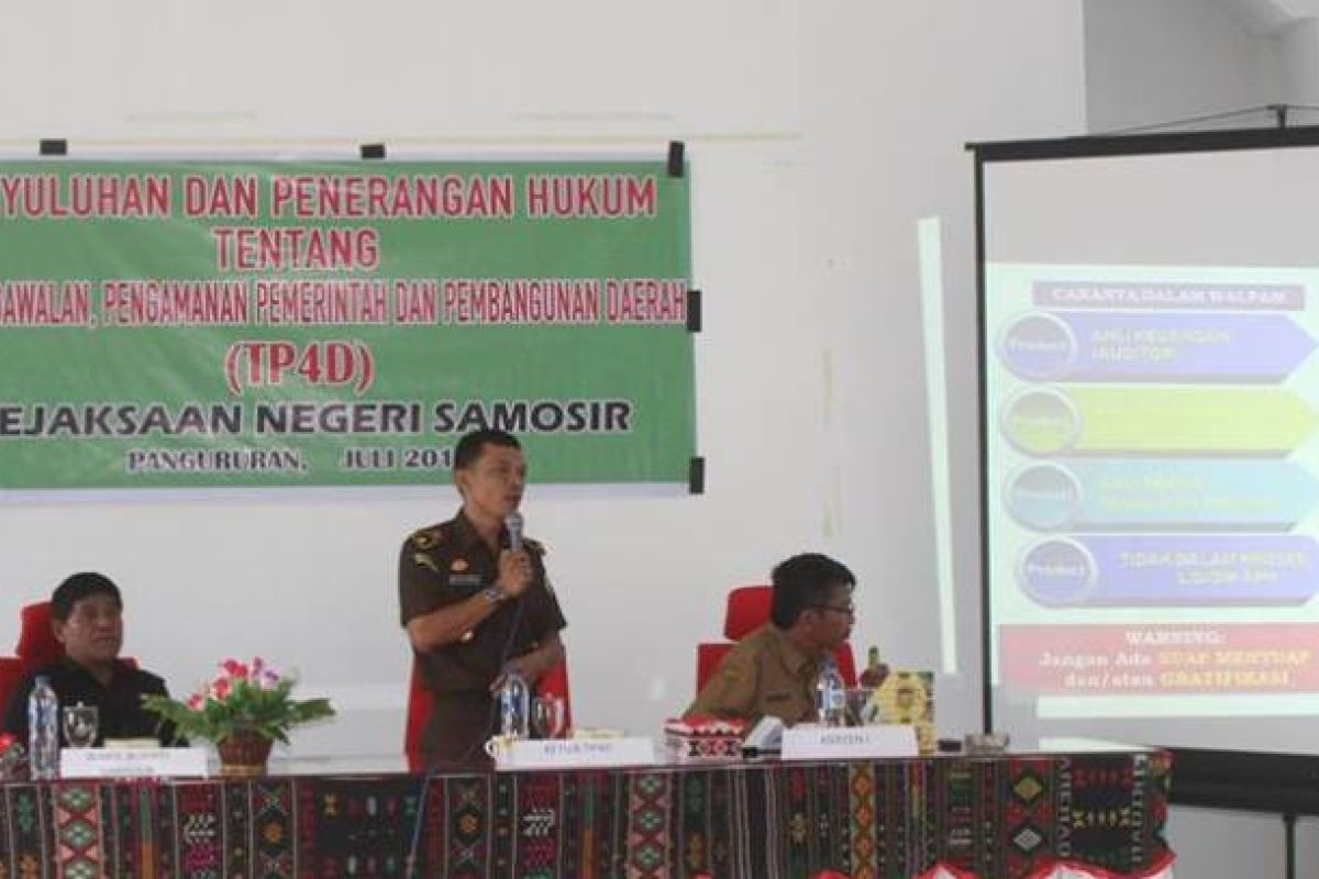 Kejaksanaan Samosir sosialisasikan peran TP4D