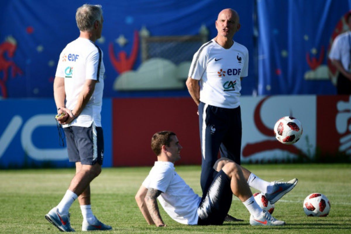 Mengintip sesi latihan Prancis dan Krosia jelang final Piala Dunia