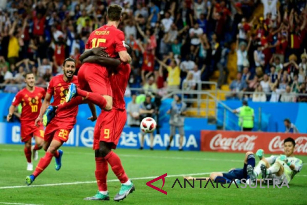 Belgia menang 3-2 atas Jepang untuk hadapi Brazil