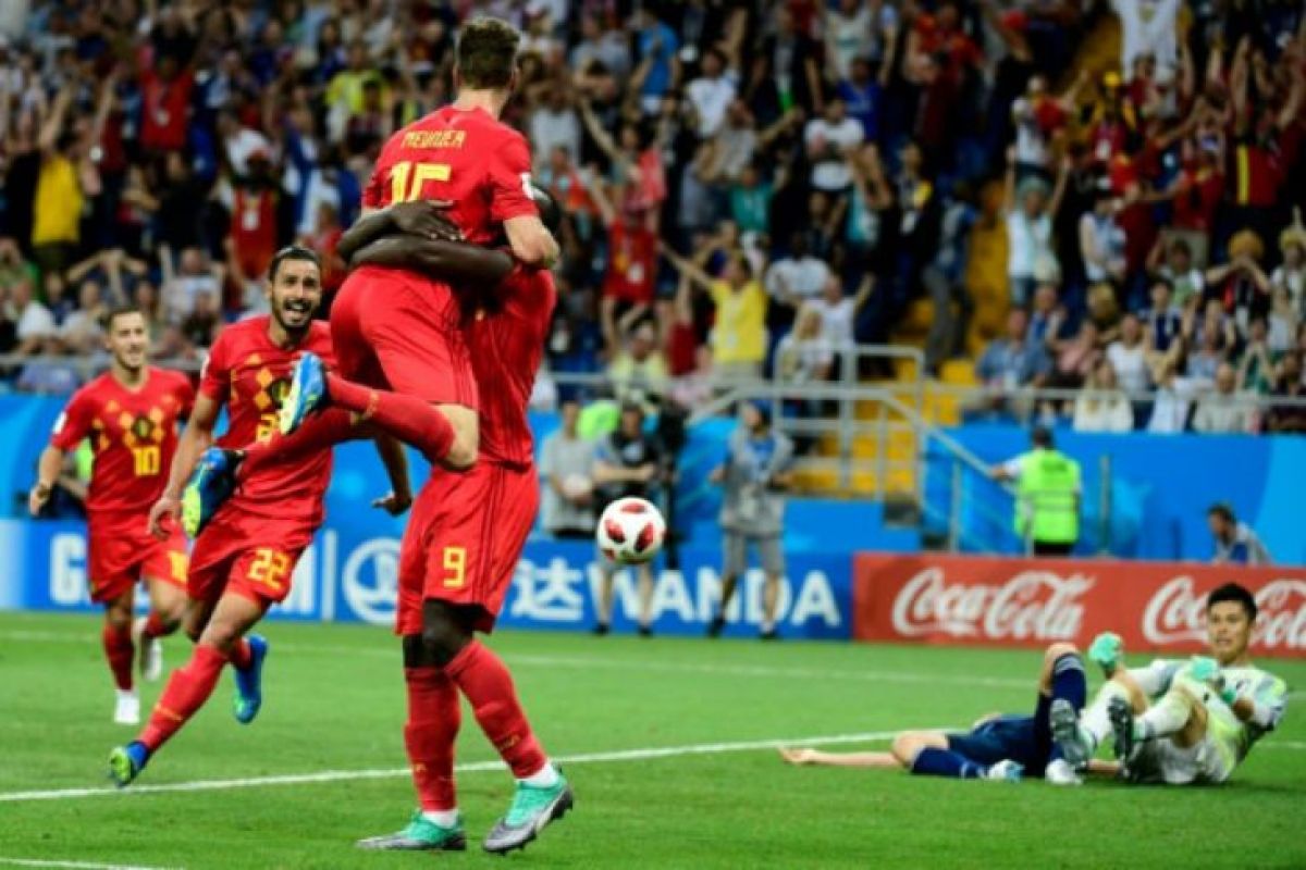 Belgia menang 3-2 atas Jepang