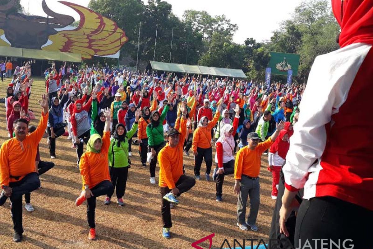 Sambut Asian Games, BPJS Kesehatan gelar senam kolosal