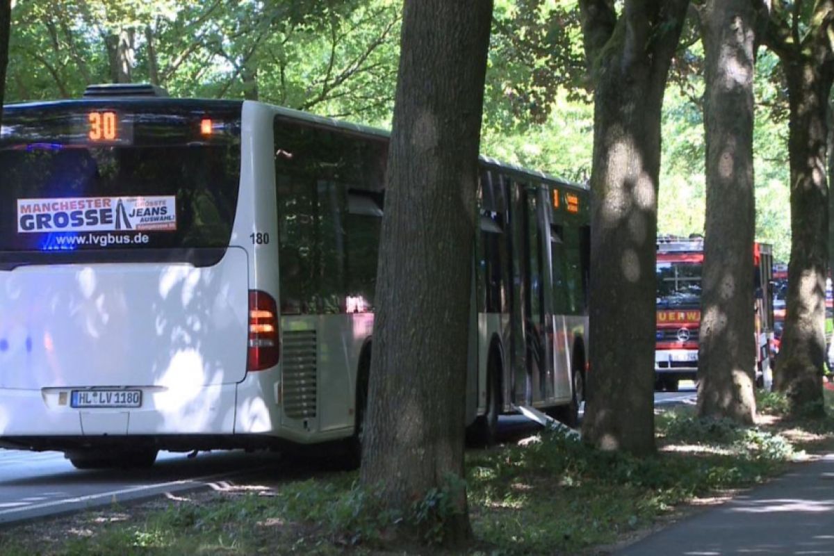 Man arrested after knife attack on German bus