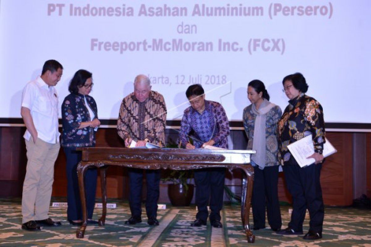 Freeport dan Inalum menandatangani perjanjian divestasi saham