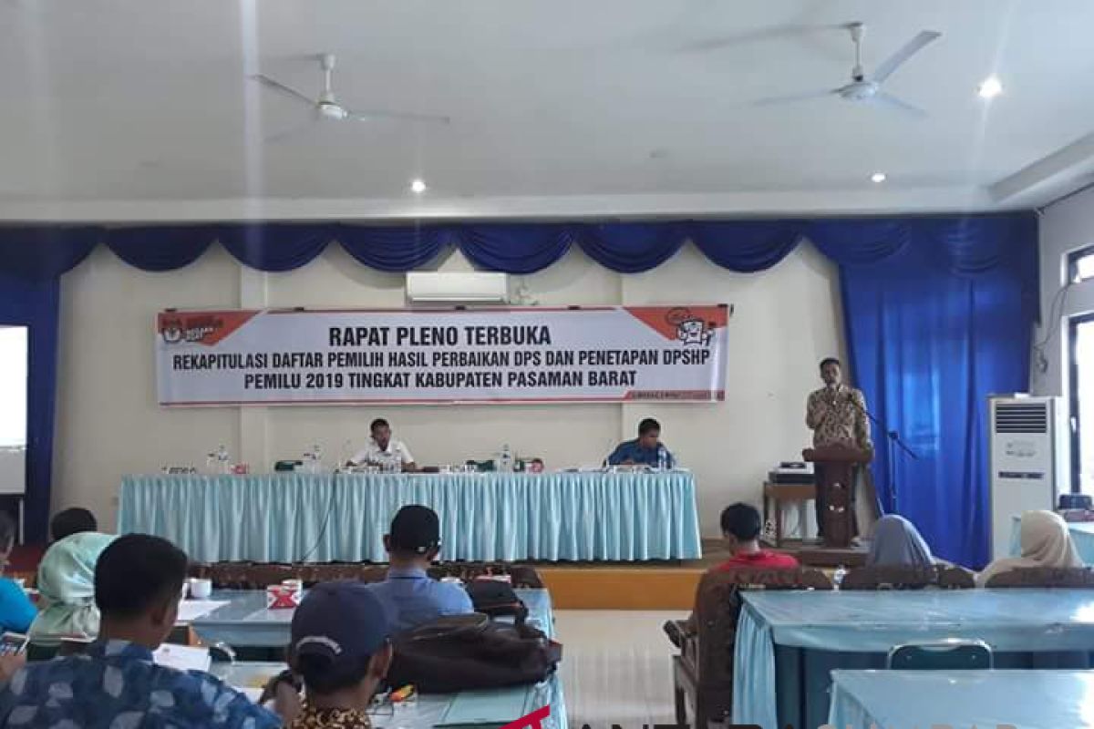 Ini jumlah DPSHP Pasaman Barat, mari cermati