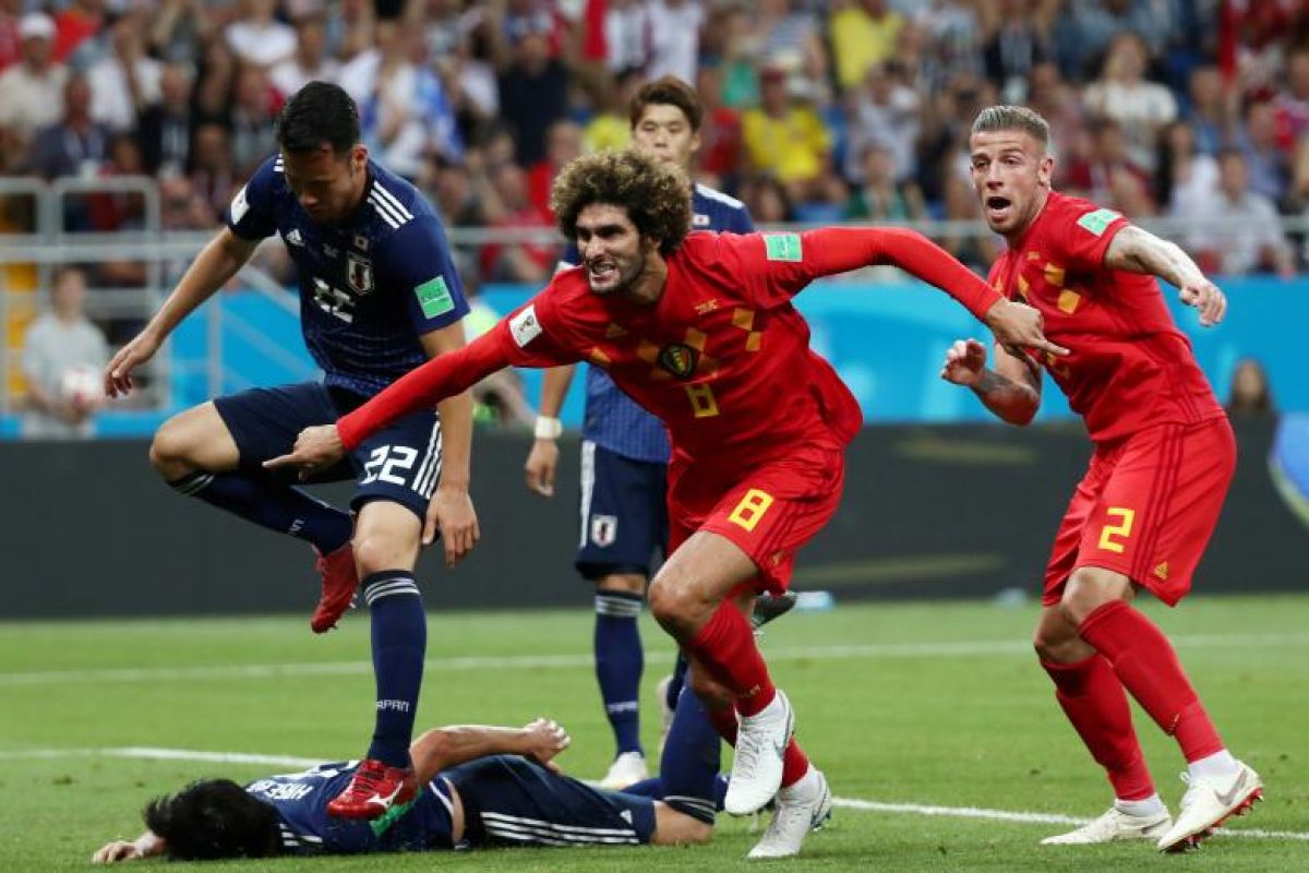 Belgia menang 3-2 atas Jepang untuk hadapi Brazil