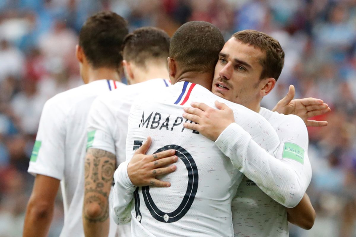 Griezmann jadi pemain terbaik laga Prancis vs Uruguay