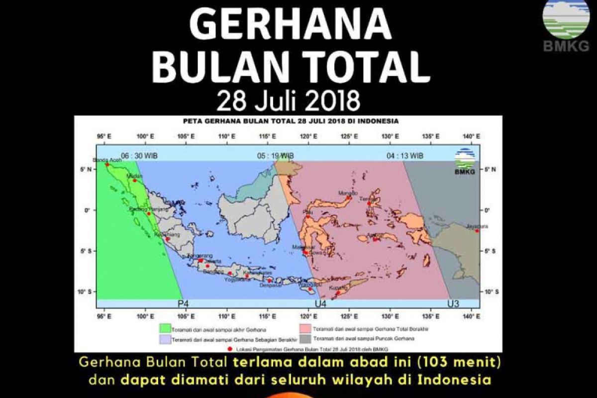 28 Juli 2018, Fenomena Langka Gerhana Bulan Total