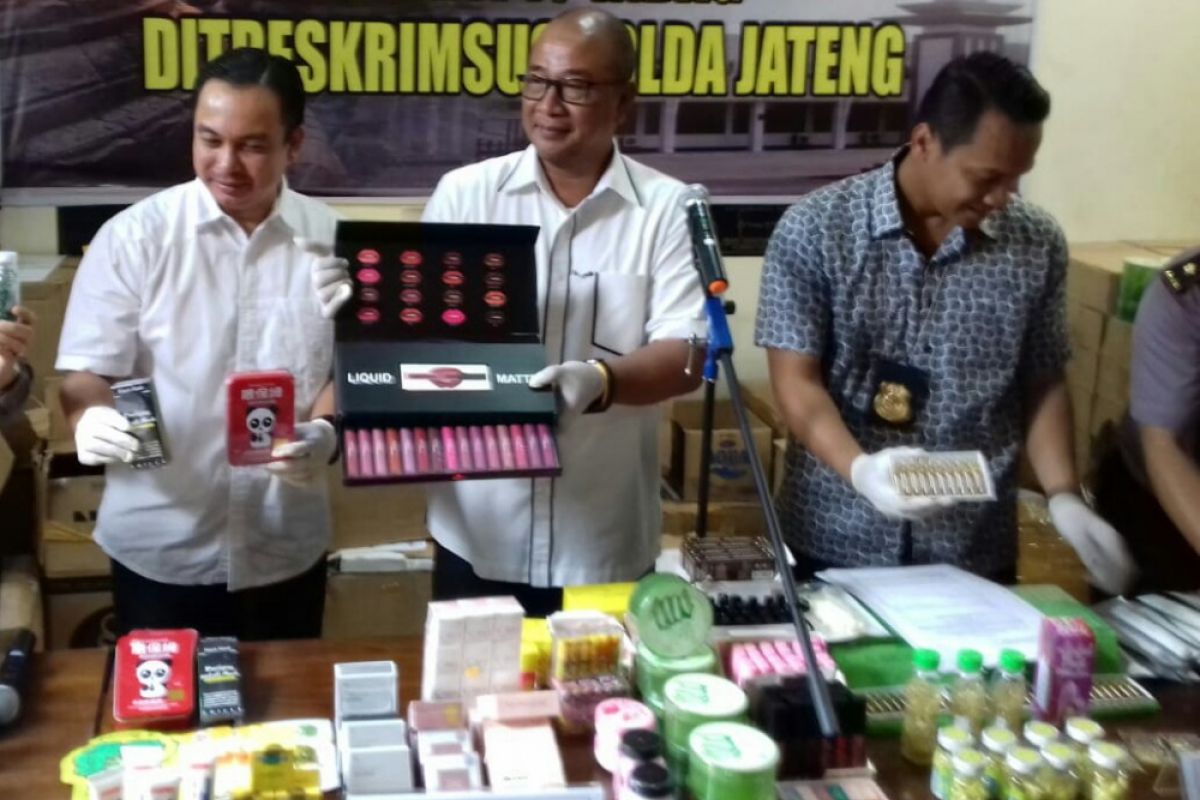 Polda Jateng bongkar peredaran kosmetik palsu