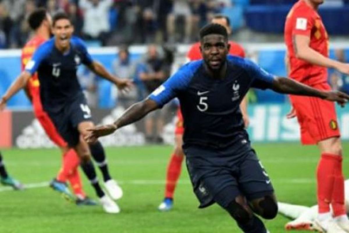 Gol Semata Wayang Umtiti ke Gawang Belgia Bawa Perancis ke Final Piala Dunia