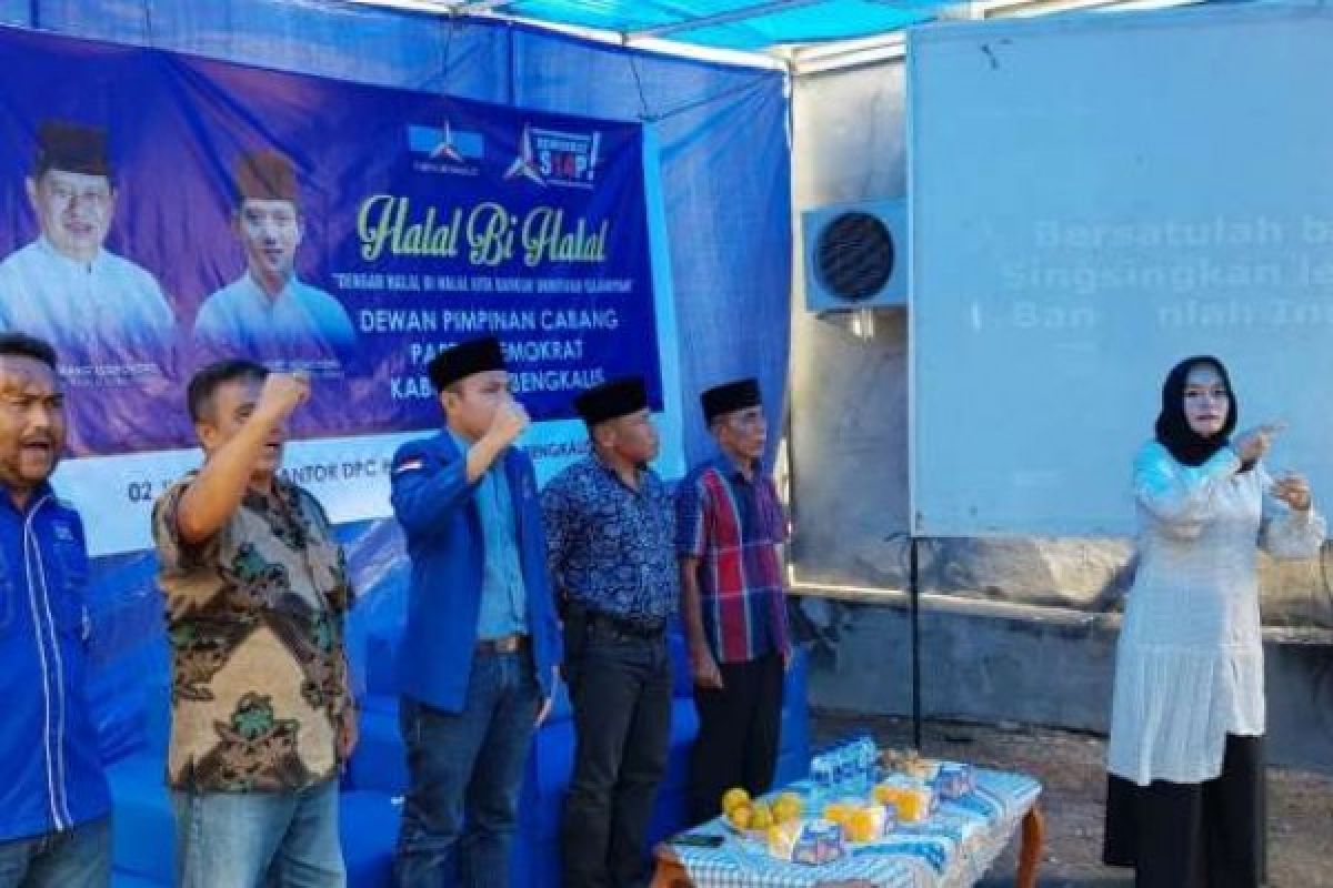 Halal Bi Halal, Demokrat Bengkalis Minta Kader Tingkatkan Kepedulian pada Masyarakat