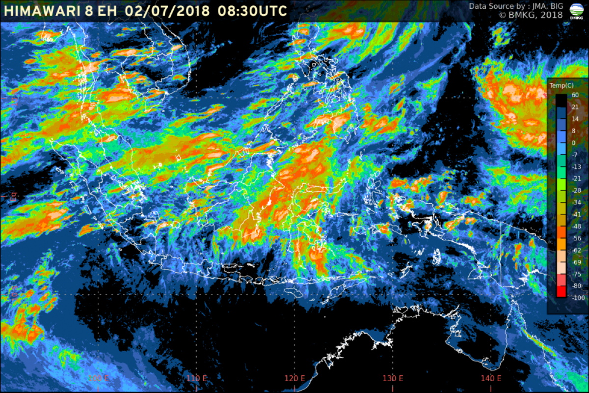 BMKG: Sebagian kota di Indonesia akan diguyur hujan