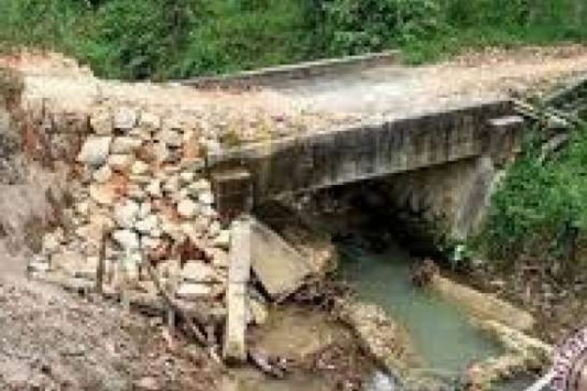 Jembatan Rusak Nyaris Putus di Daerah Inhu ini, Warga Gelisah