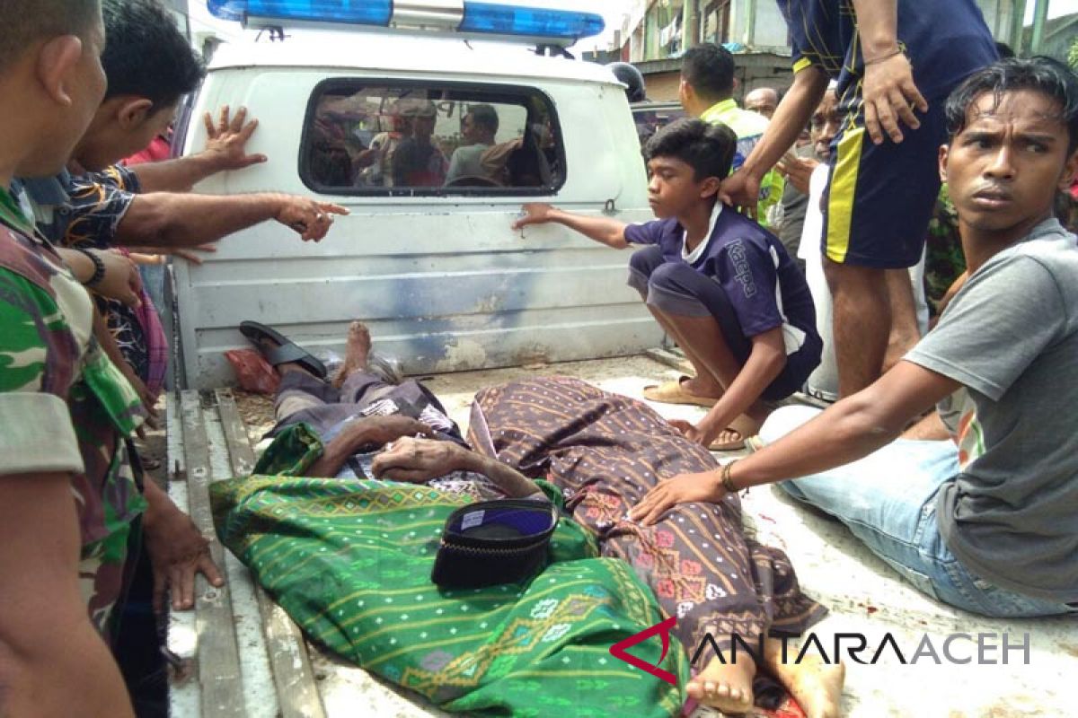 Kakek dan cucunya tewas ditabrak truk di Aceh