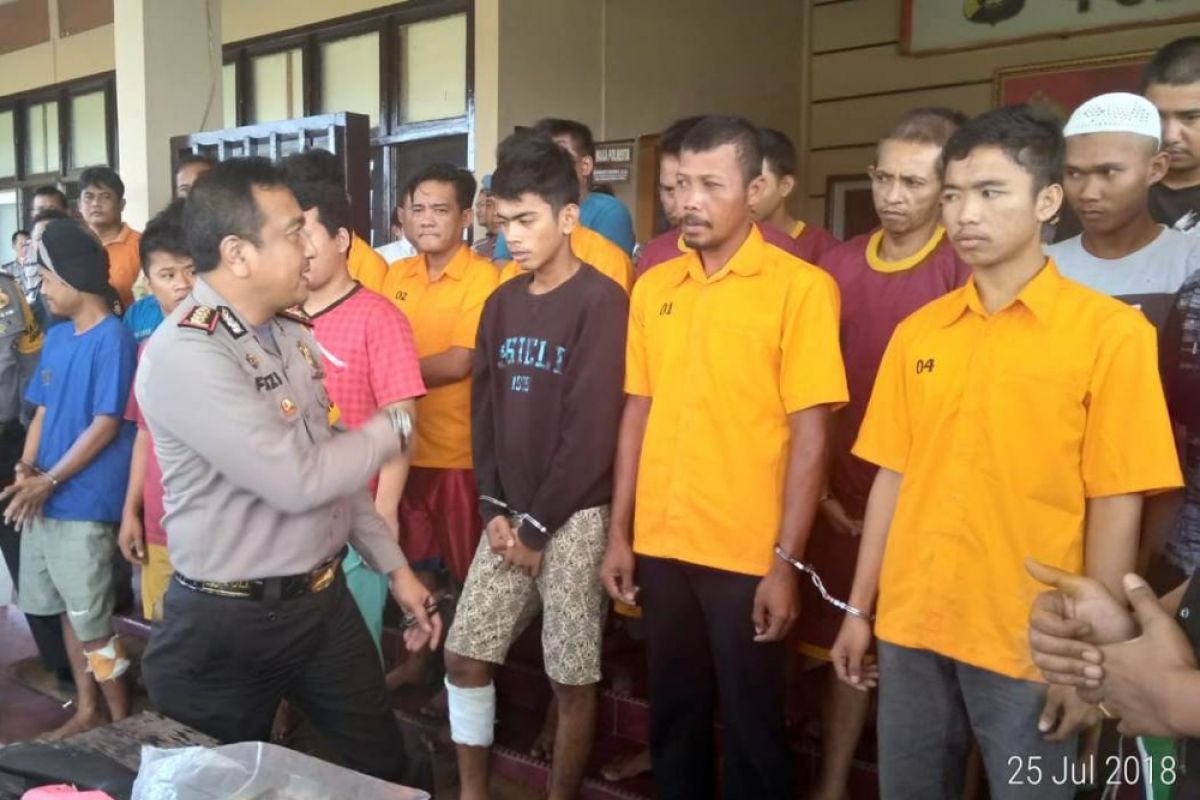 Polresta Jambi tangkap 23 pelaku kejahatan jalanan