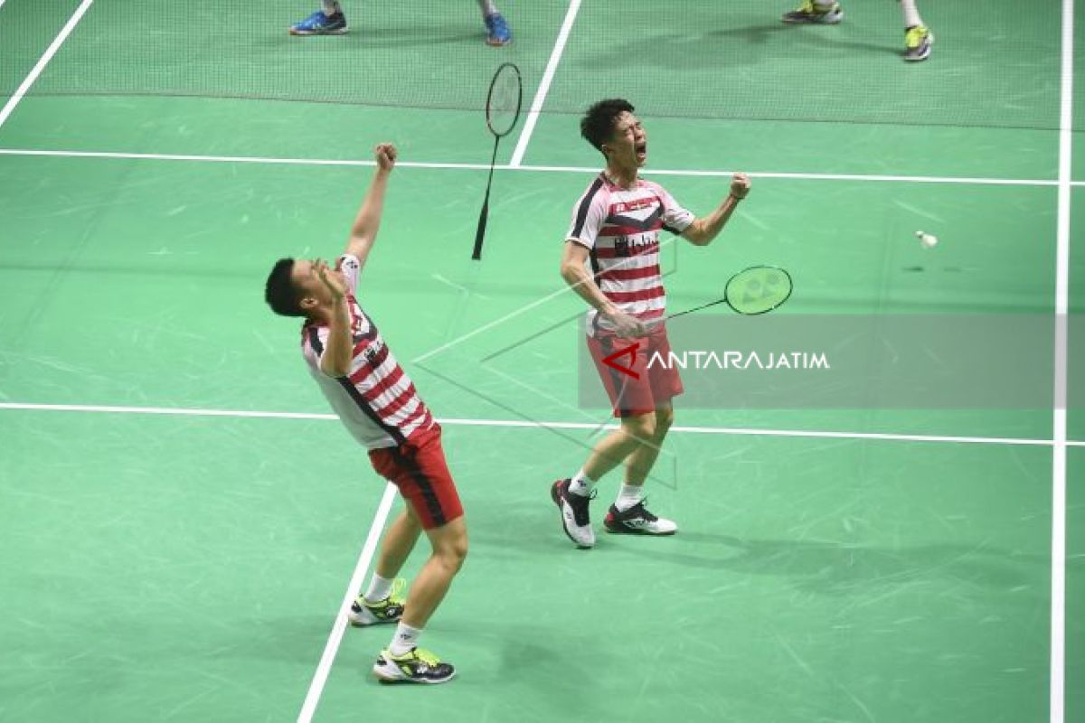 Marcus/Kevin Bangkit untuk  Tiket Semifinal Indonesia Terbuka