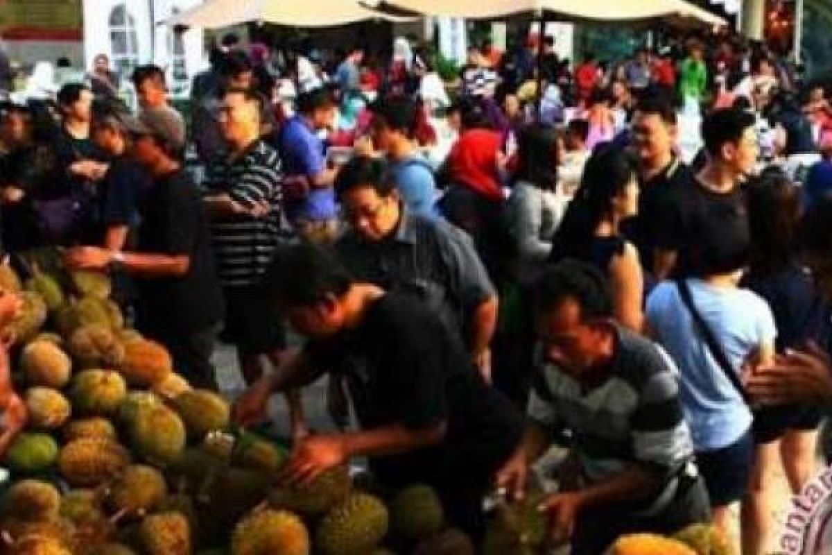 Panen Melimpah, Pesta Makan Durian Desa Bungur Meranti Bakal jadi Iven Tahunan