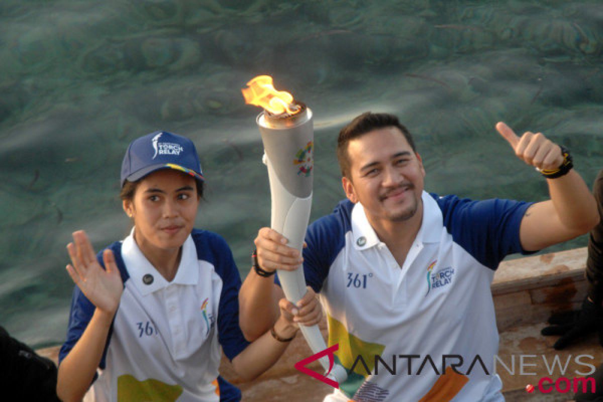 Asian Games torch relay arrives in Banjarmasin