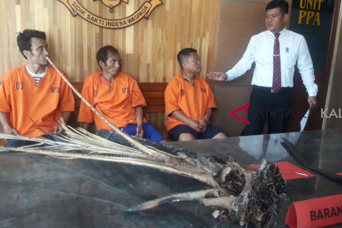 Polresta Pontianak amankan terduga pembakar lahan