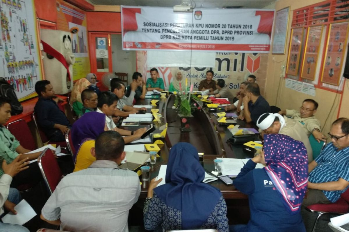 Pendaftaran caleg masih nihil di KPU Kabupaten Solok