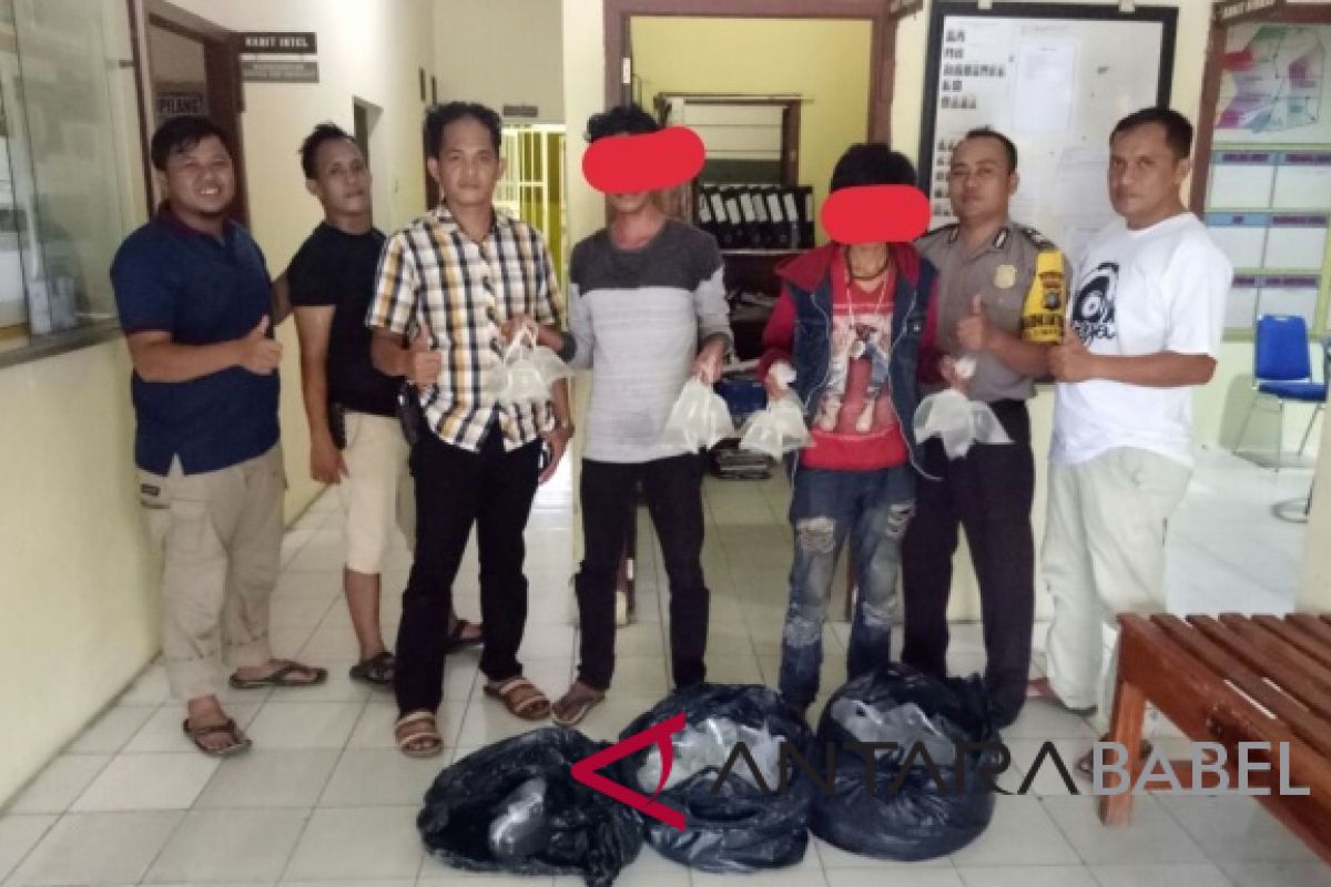 Polisi Tempilang tangkap dua penjual arak