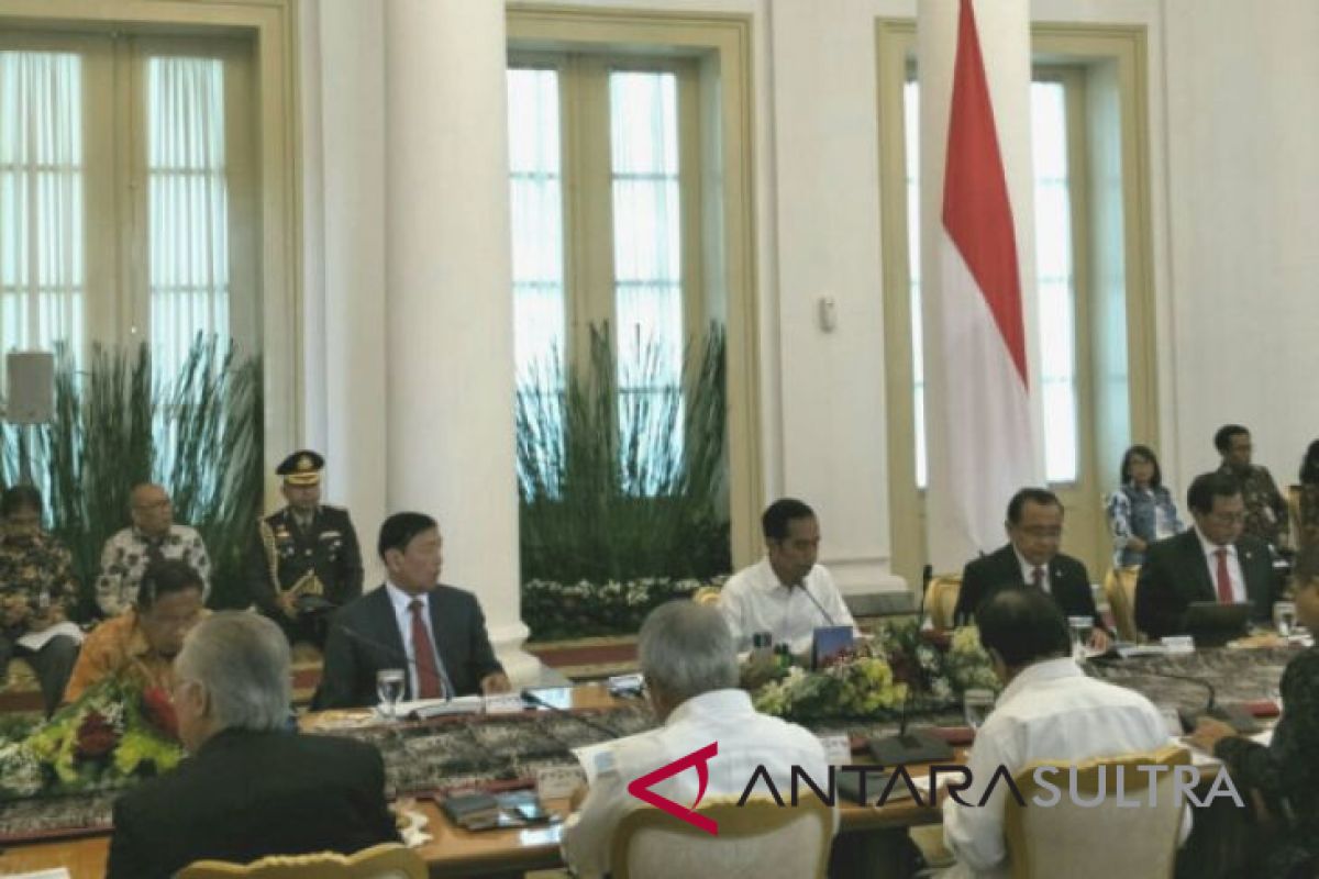 Presiden buka sidang kabinet terbatas bahas RAPBN 2019