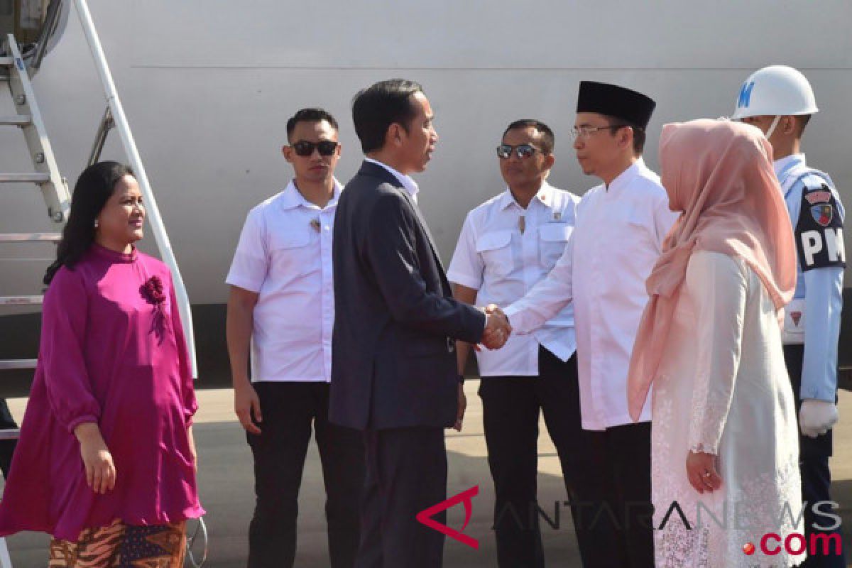 President inspects Lombok earthquake handling