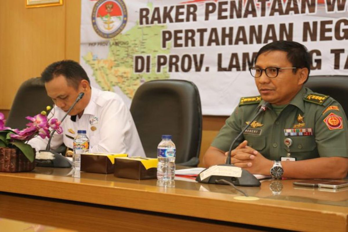 Pemprov Lampung-Kemenhan bahas Rencana Wilayah Pertahanan