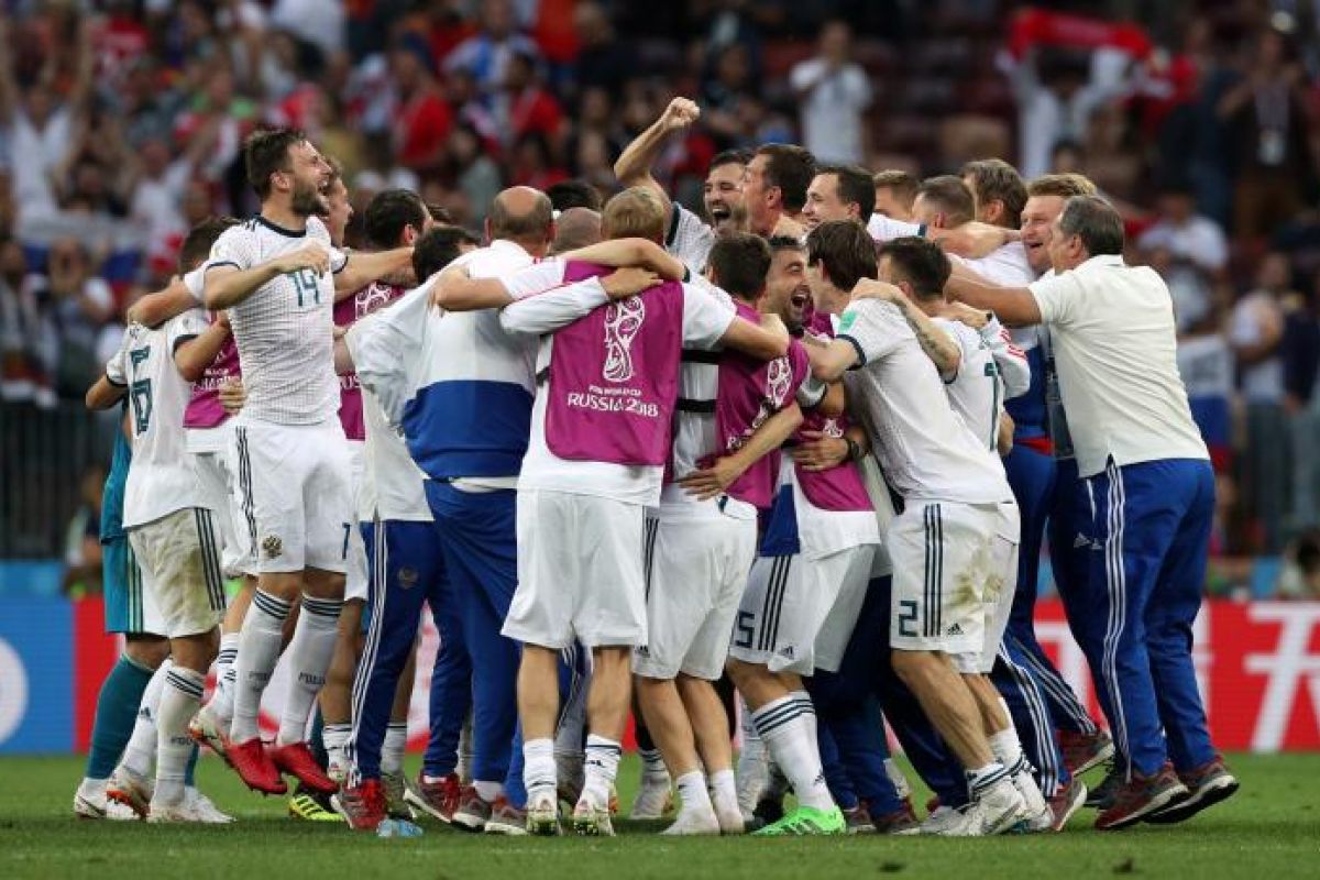 Singkirkan Spanyol, Rusia ke perempatfinal