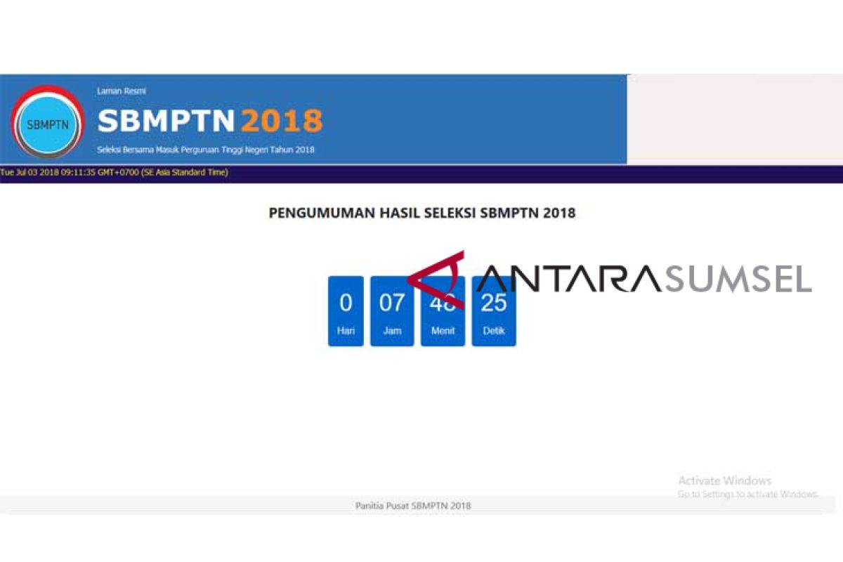 Hari ini pengumuman SBMPTN