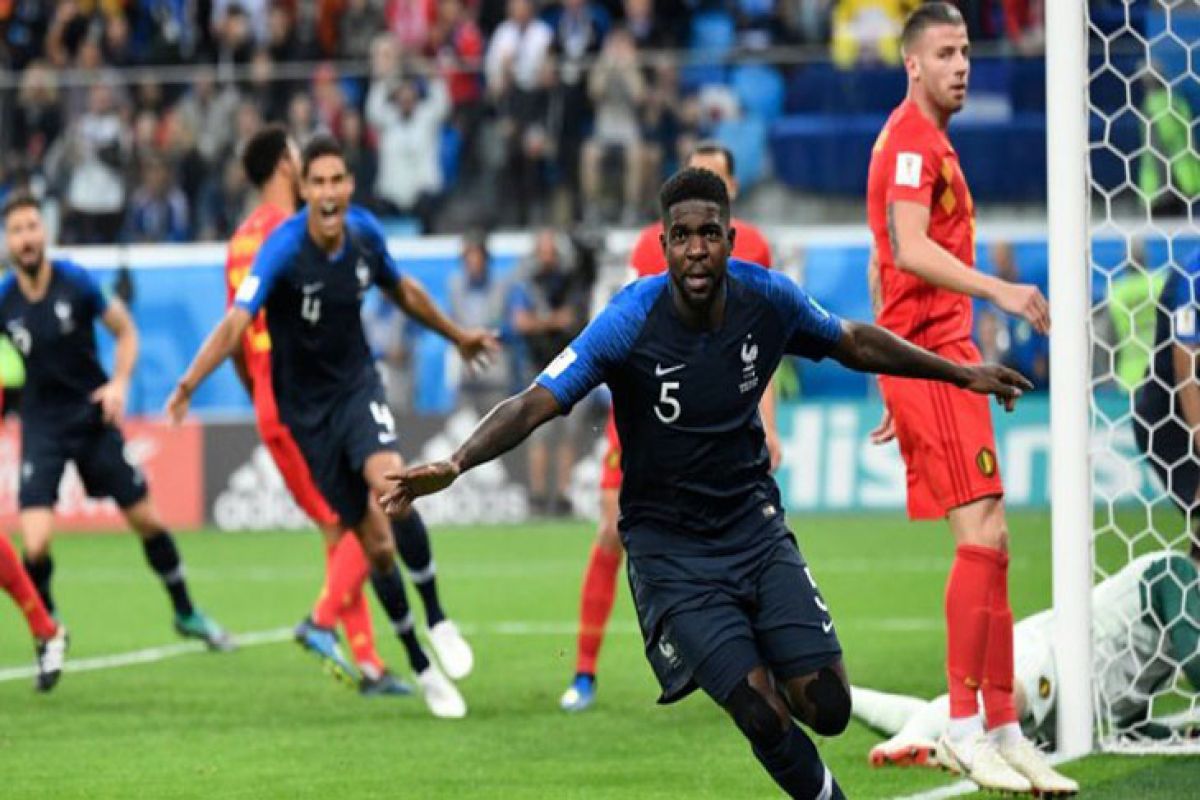 Umtiti bawa Prancis ke final Piala Dunia