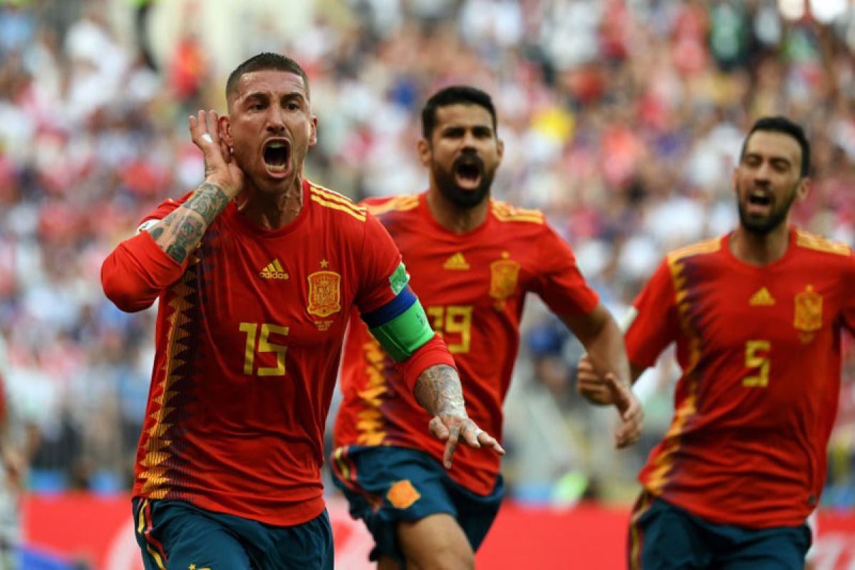 Nations League, Ramos ingin dunia kembali lirik Spanyol