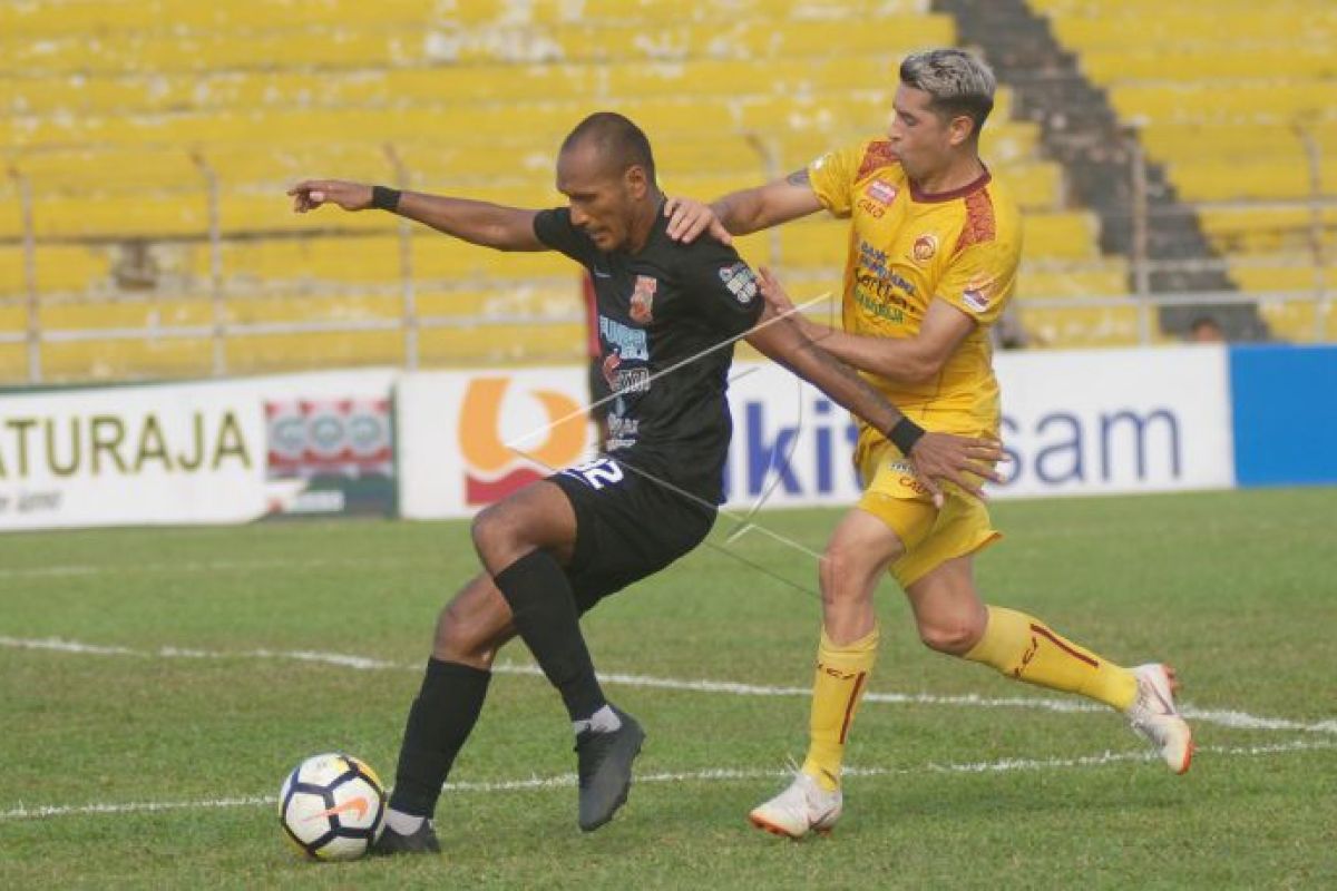 Sriwijaya tundukkan Borneo 1-0 di Padang