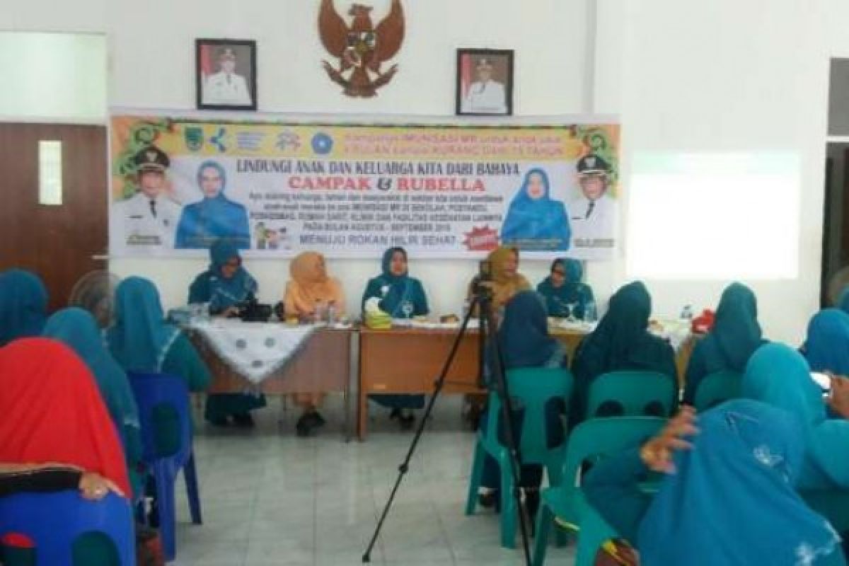 Targetkan 220.718 Anak, Diskes Rohil Gencarkan Sosialisasi Imunisasi Campak Rubella