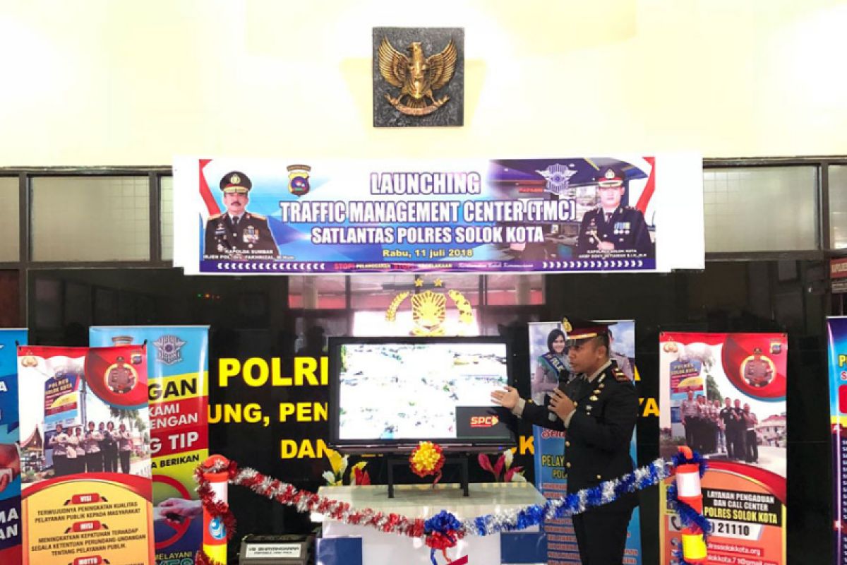 Polres Solok Kota luncurkan "traffic management center"