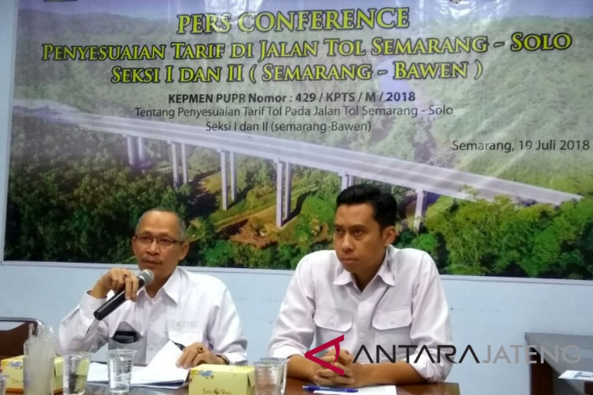 Mulai 24 Juli, tarif Tol Semarang-Bawen ada penyesuaian