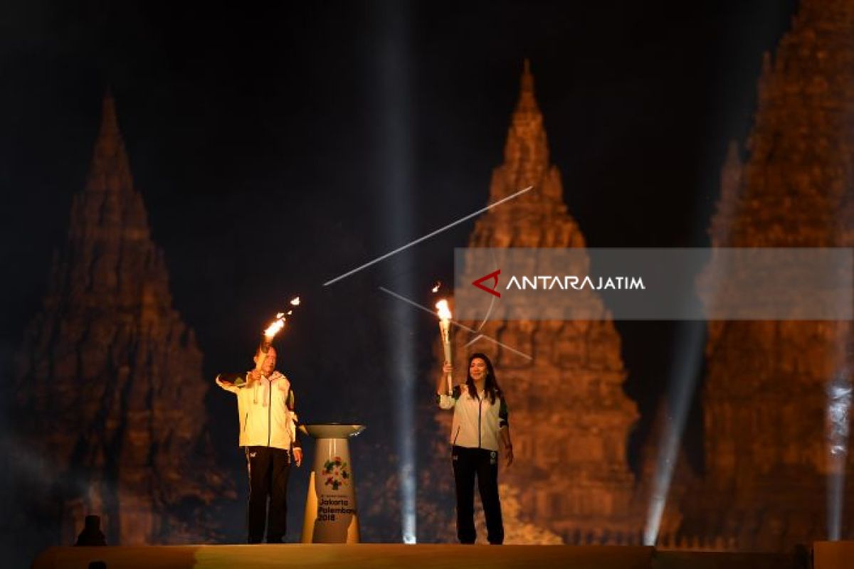 Torch Of Asian Games Arrives In Blitar