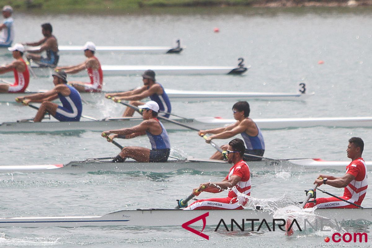 Asian Games (rowing) - Indonesian rowing team grabs first gold