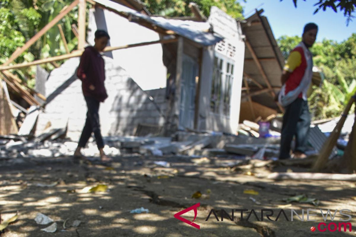 Pembangunan rumah rusak akibat gempa didampingi PUPR