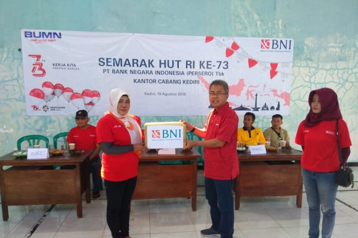 BNI Kediri Semarakkan HUT ke-73 RI dengan Edukasi Perbankan