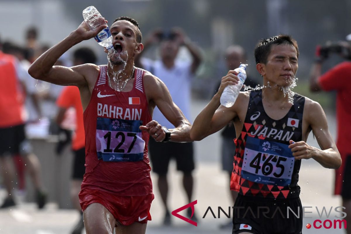 Asian Games (athletics) - Bahrain wins two medals in men`s 10,000 meter run