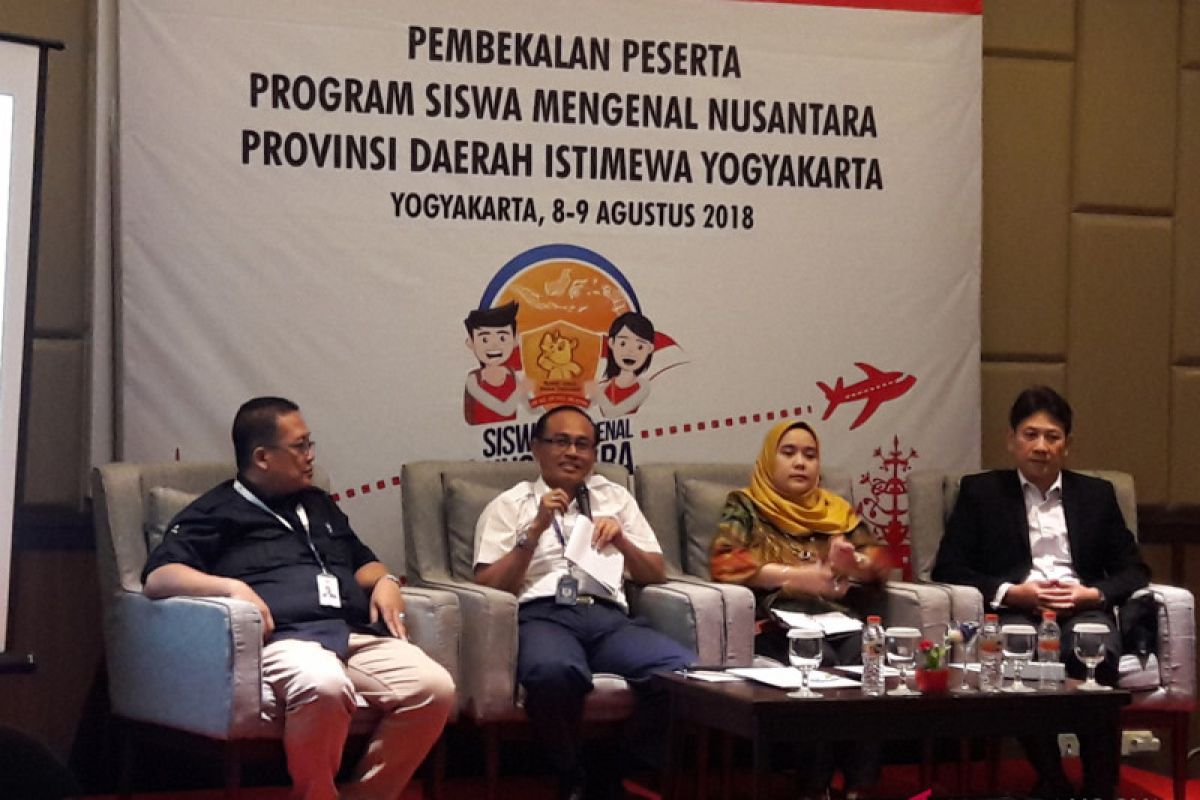 BUMN HADIR - Peserta SMN Yogyakarta diajak mengenali peran BUMN