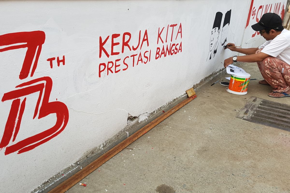 Pembuatan Mural Kemerdekaan