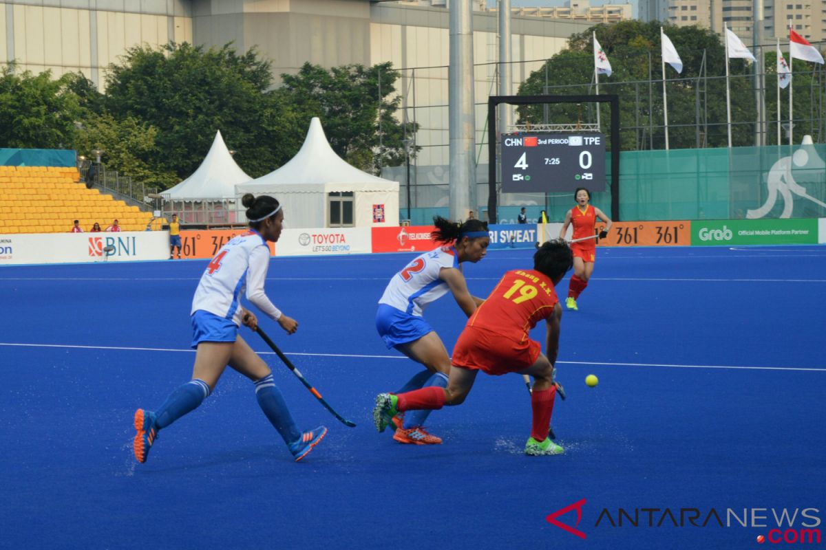 Tim hoki putri China libas Chinese Taipei 9-0