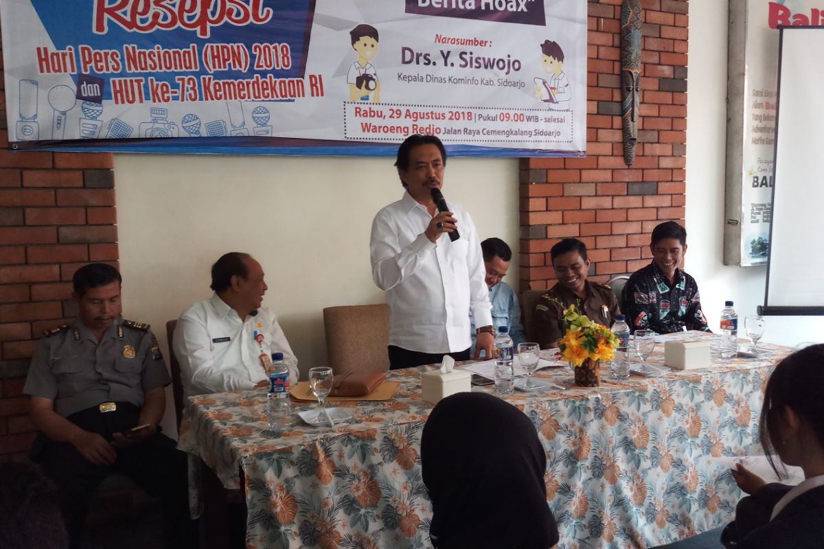 PWI-Pemkab Sidoarjo Ajak Masyarakat Perangi Hoaks