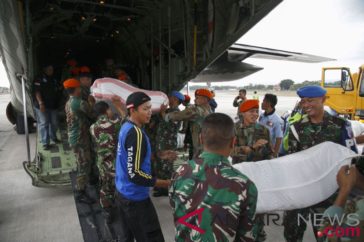 Berbagai satuan TNI telah kirim ke Lombok