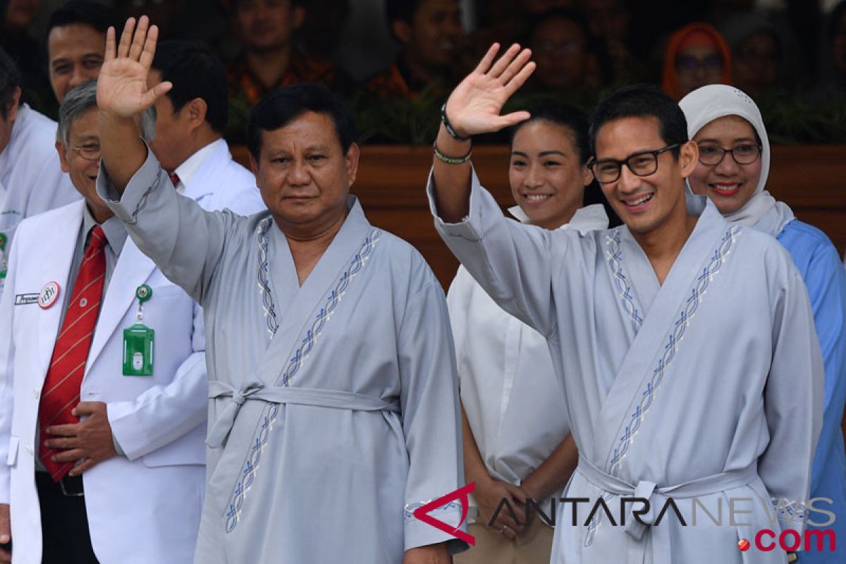 Prabowo Subianto, Uno arrive at hospital for health check