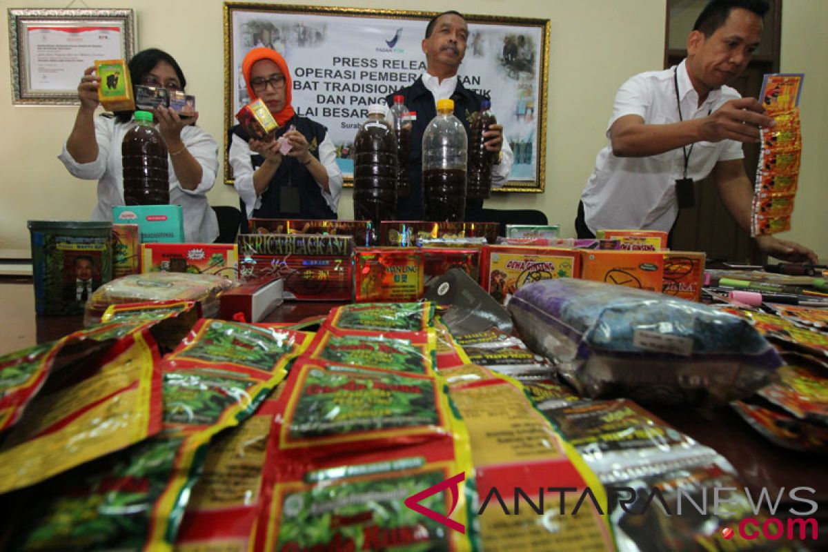 BPOM menyita kosmetik ilegal senilai Rp150 miliar