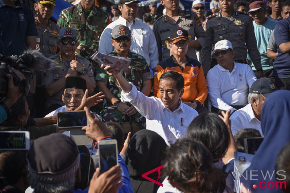 Presiden sambangi korban gempa di Lombok Utara