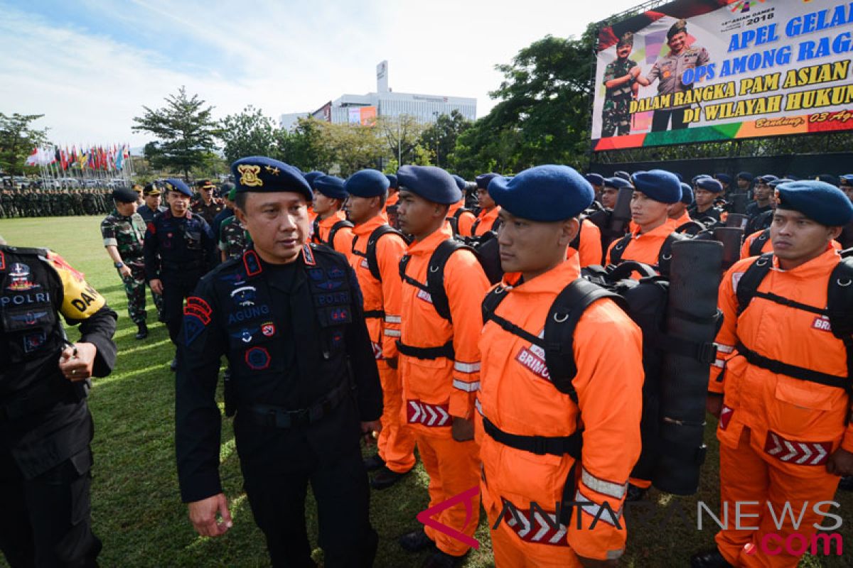 Polrestro Bekasi gelar simulasi pengamanan Asian Games