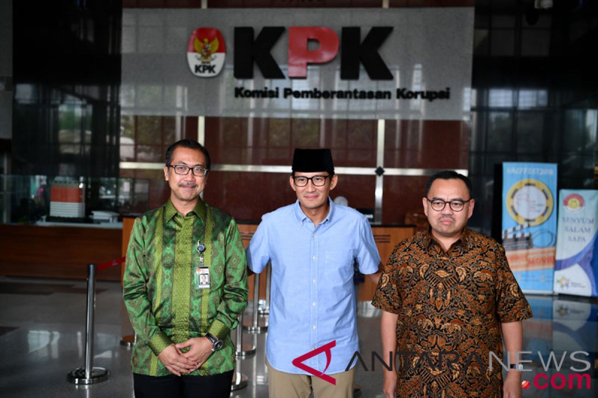 Lapor kekayaan ke KPK, Sandiaga Uno bantah beri mahar